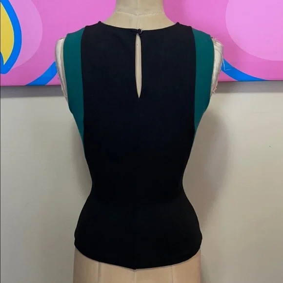 Intermix Black Green BodyCon Top - Picture 5 of 10